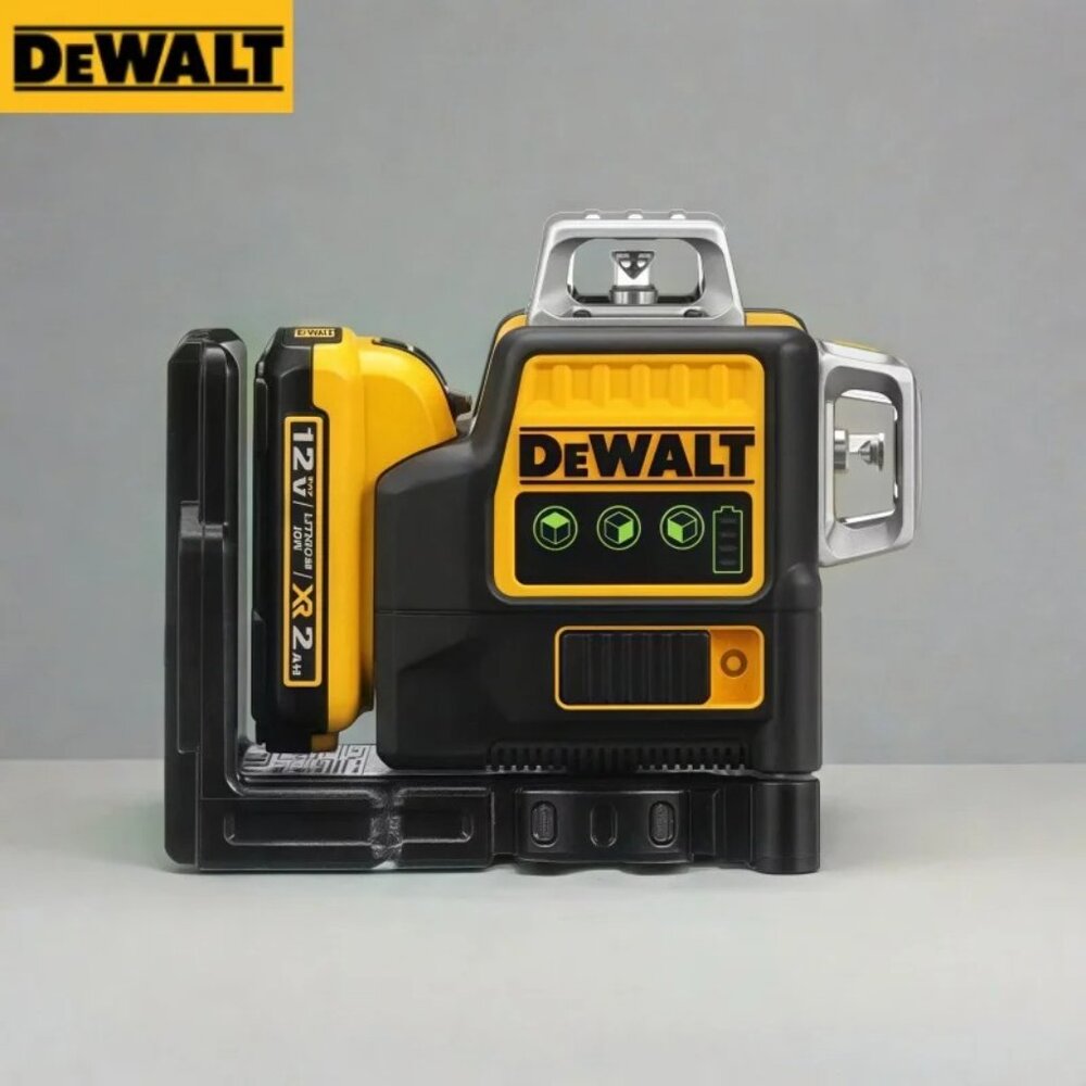DEWALT Laser Level DW089LG Self Levelling 12 Line 3 x 360 Degrees Green Beam Las